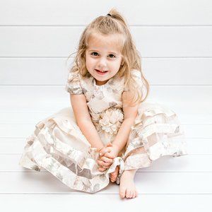 Elegant Flowers Girls' Tutu Dress